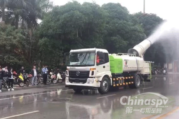 福田普羅科AUV抑塵車動(dòng)態(tài)演示