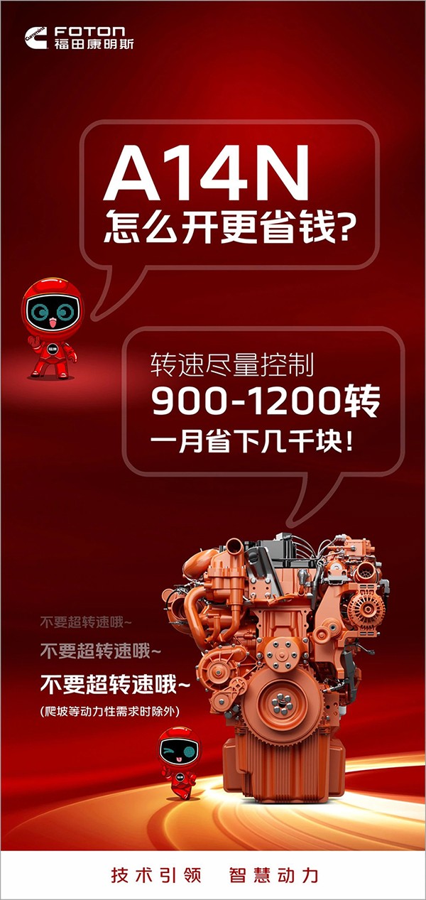 福康A(chǔ)14N省錢竅門：轉(zhuǎn)速控制在900-1200轉(zhuǎn)