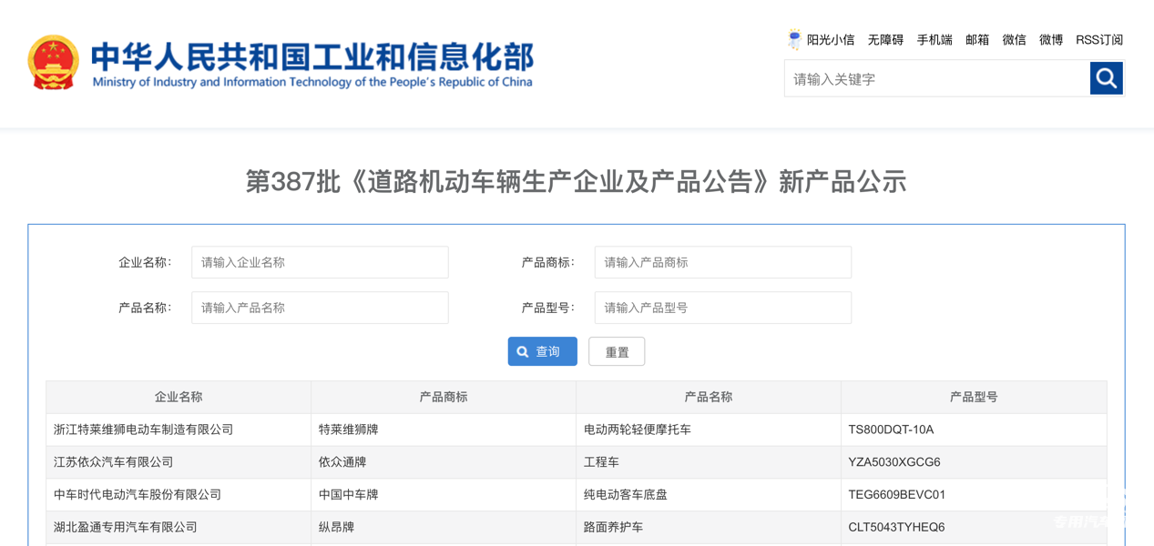 第387批次公告半掛車統(tǒng)計(jì)分析：3軸車占比九成 江蘇路駿汽車居榜首