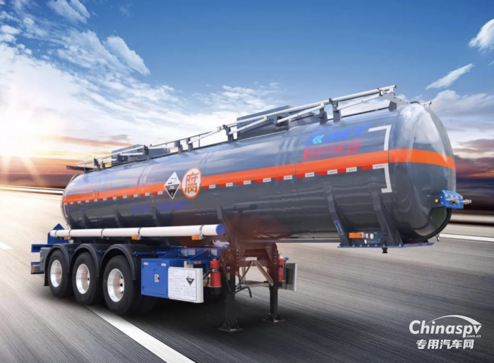 中集強(qiáng)冠合金鋼液罐車-8類腐蝕性危險(xiǎn)品運(yùn)輸旗艦車